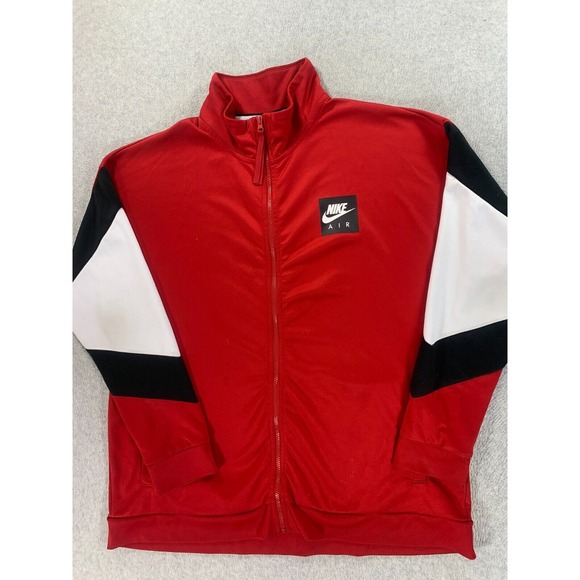 Nike Air Classic Fit Logo Track Jacket (Men's XXL) Red - Black Label - Picture 1 of 12